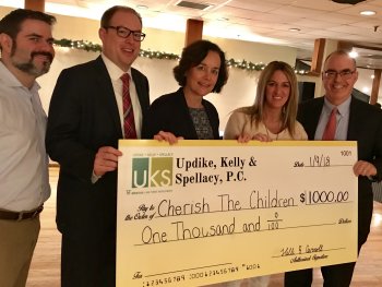 We are honored to be the recipient of $1000 from Updike, Kelly & Spellacy, PC.